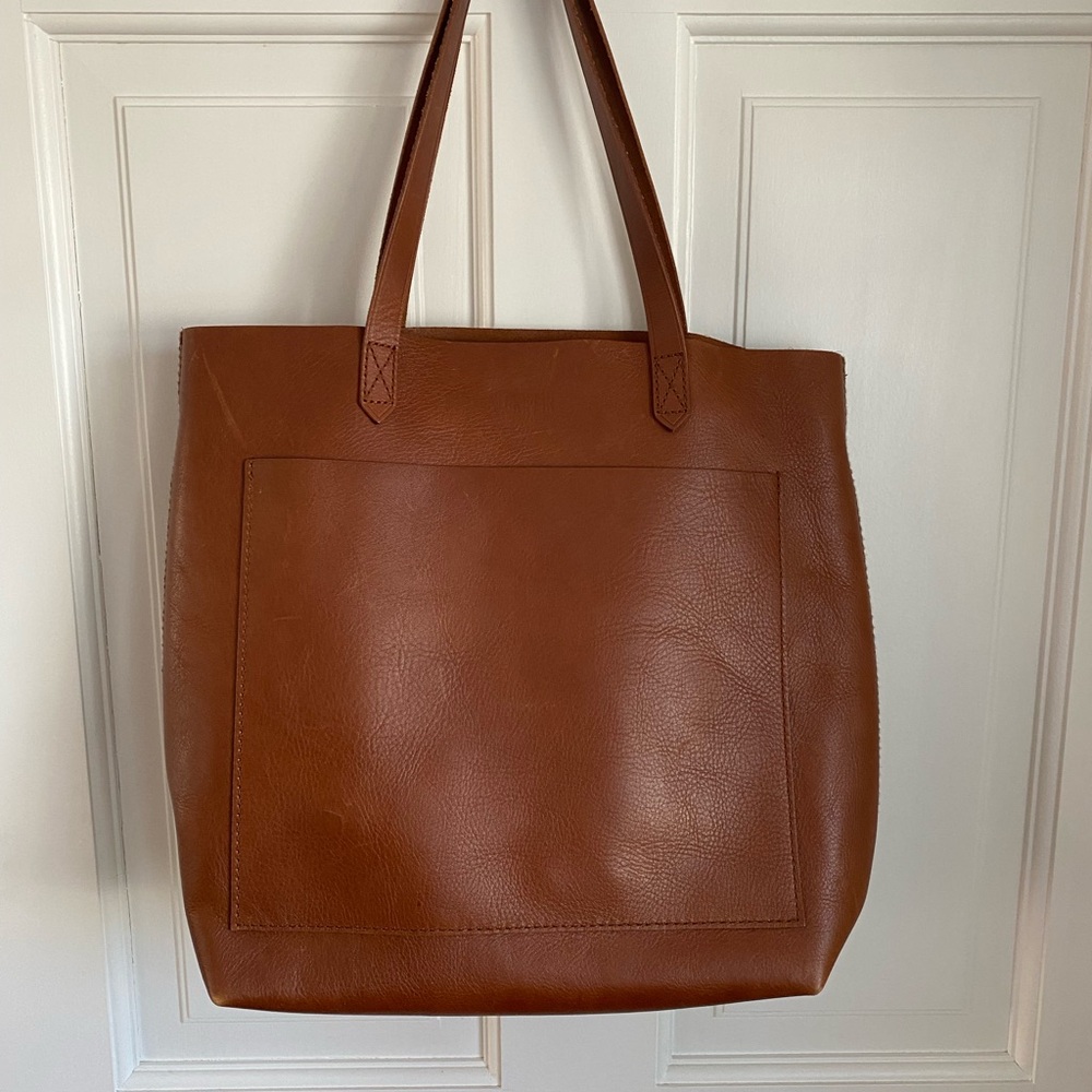 Madewell Medium Transport Tote Bag - English Saddle